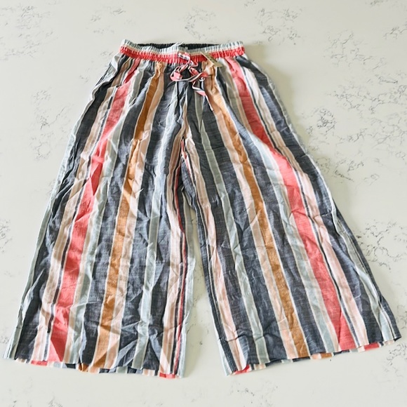 Madewell Cover-Up Crop Pants in Towel Stripe - Picture 4 of 13